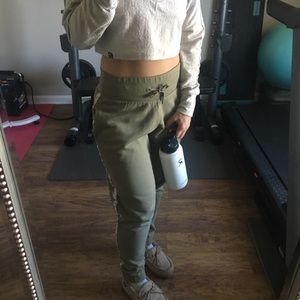 Khaki gymshark oversized joggers size XS
